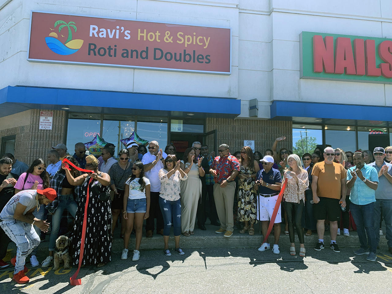 Grand Opening of Ravi's Hot & Spicy Roti and Doubles